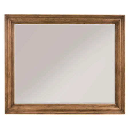 Rectangular Wall Mirror with Beveled Moulding